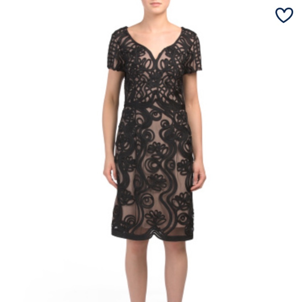 JS Collections Embroidered Cocktail Dress